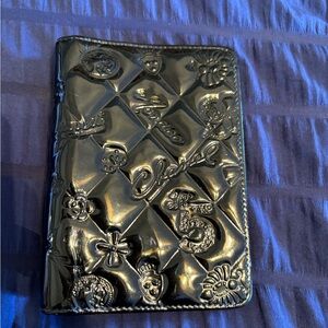 Chanel Black Embossed Card Holder/agenda